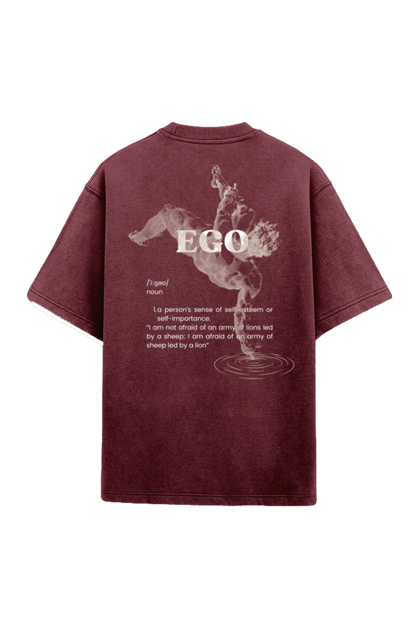 Ego Oversized Acid Washed T Shirt