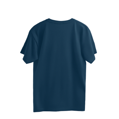 BeBop Solids Navy Blue Oversized T-shirt