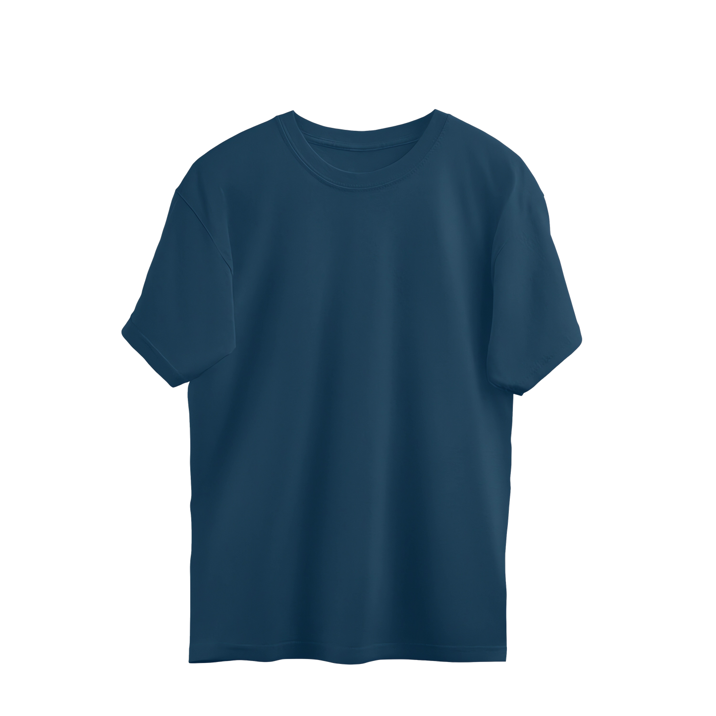 BeBop Solids Navy Blue Oversized T-shirt