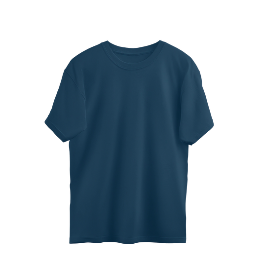 BeBop Solids Navy Blue Oversized T-shirt